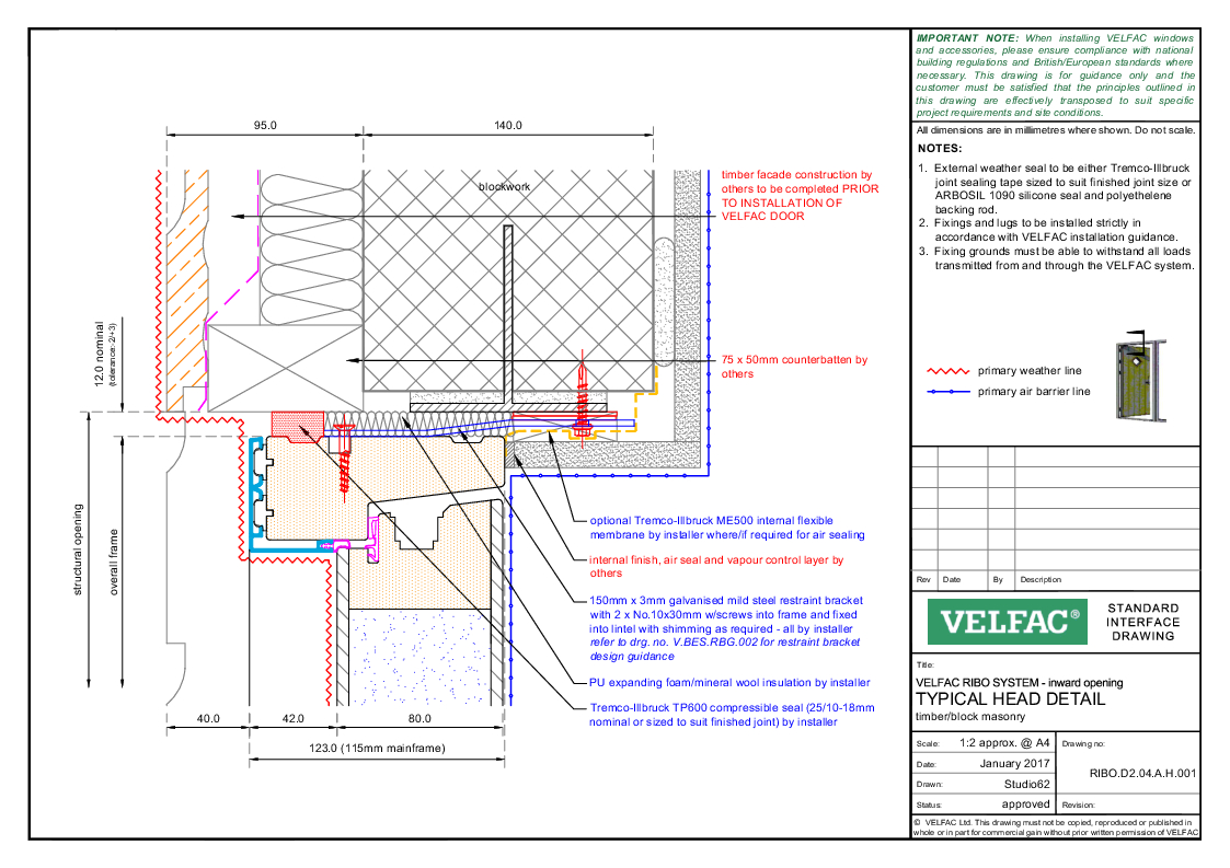 Timber - Block Masonry - Head
